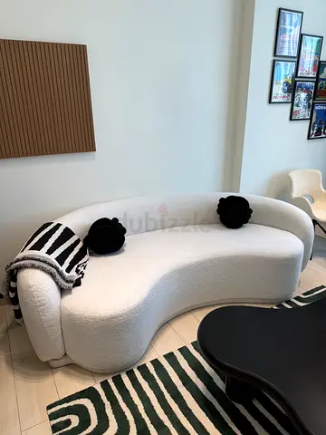 3 seater boucle sofa
