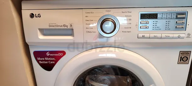 LG 6kg Front Load Washing Machine with Direct Drive - Good Working Condition