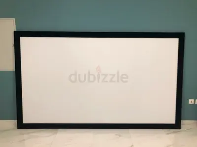Projector and 120 inch Fixed Frame Screen.