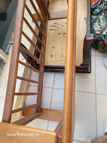 Used wooden baby crib / cot frame - needs mattress