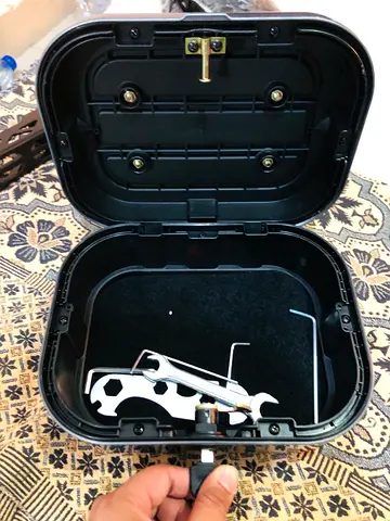 Motorbike Top Box / Trunk with Mounting Hardware