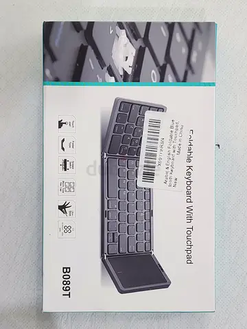 Foldable Bluetooth Keyboard with Touchpad (Compact, Portable) - B089T