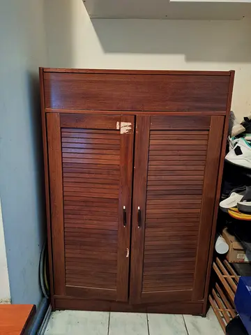 Premium Wooden Shoe Rack with Cupboards  Large Storage Capacity | Good Condition