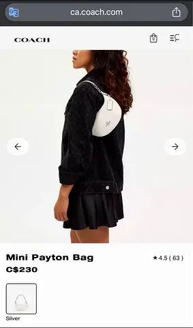 Original Coach mini Payton bag