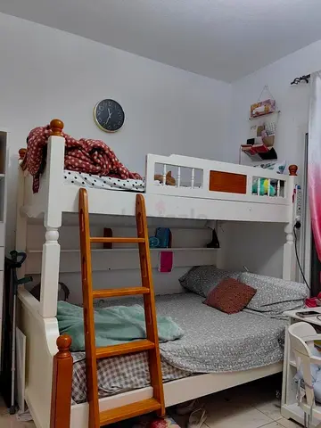 IKEA bunk bed. Solid wood with matress