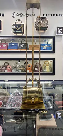 Balenciaga Hourglass Small Handbag Croc Effect