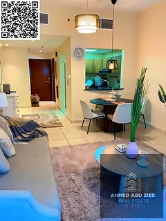 Luxury furnished 2BHK yearly rental with 2 master bedrooms, 3 bathrooms, 2 balconies, parking, gym,