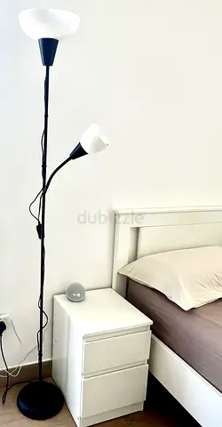 Floor Uplighter Reading Lamp black/white IKEA