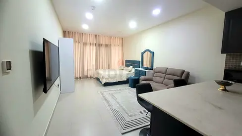 Large, furnished Studio apartment for monthly lease in Warsan 4