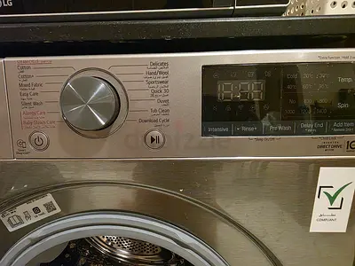 LG ThinQ Front Load Washer - 11kg, Stainless Steel, Good Working Condition
