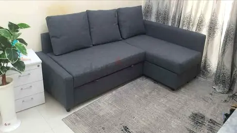 IKEA Gray FRIHETEN L Shape Sofa 204 x 140 cm
