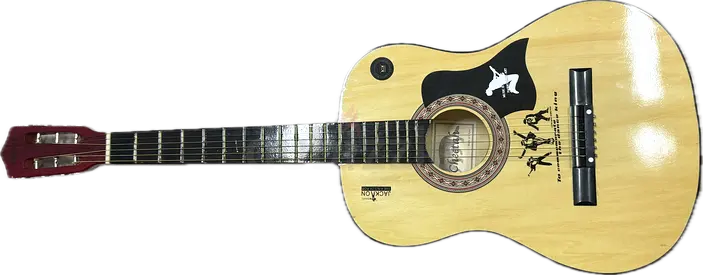 Used Natural Finish Acoustic Guitar - Good Condition