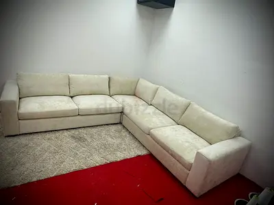 Selling pottery barn beige color corner sofa