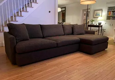 Cratebarrel L shape sofa
