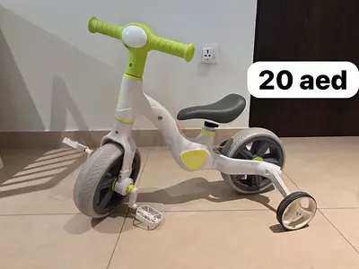 Toddler Balance Bike with Removable Training Wheels - Good Condition