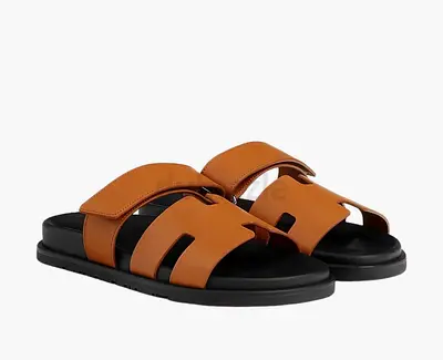 Hermes Chypre Tan Sandals 43.5