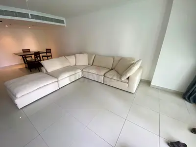 Modular feather 🪶 filled sofa with footstool