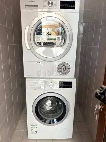 Siemens iSensoric Washing Machine + Dryer | Stacked Set | JLT, Dubai