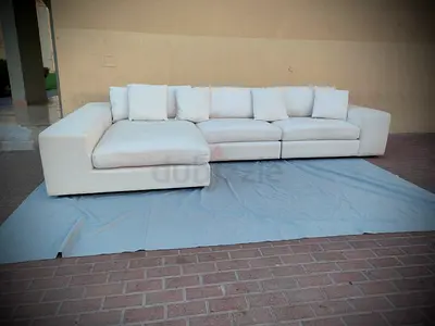 Amazing condition eichholtz brand white color lshape sofa