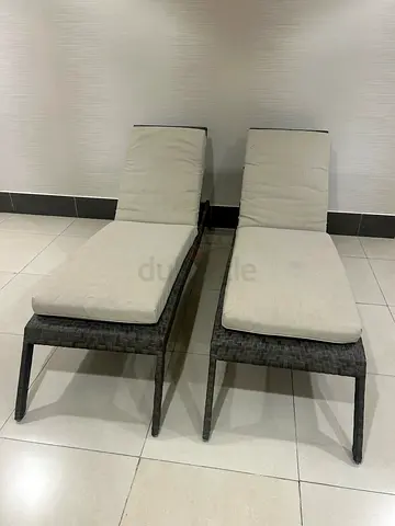 2 Sturdy premium quality sun loungers