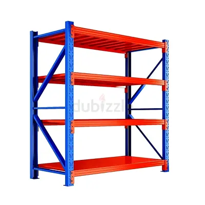 Heavy Duty Industrial Storage Rack / Warehouse Shelving - 4 Tier 1.5 length