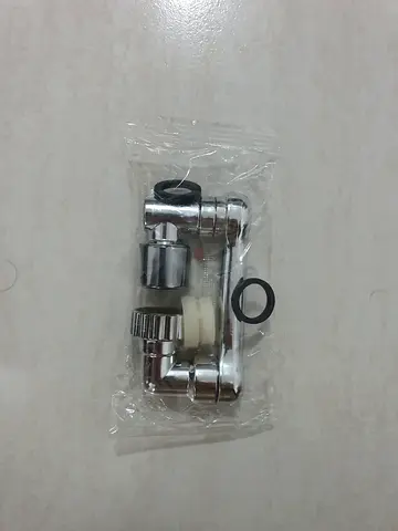 Small chrome faucet aerator/adapter with seals - new