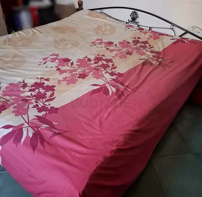 Premium Plush Adult Bed with Custom Wooden Bed Frame in Excellent Condition