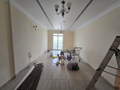 Annual rent 2BHK with sea view, free gym and swimming pool, contract attestation paid by the landlord, spacious areas, storage room, built-in wardrobe