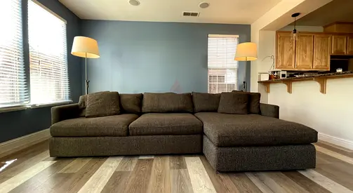 Cratebarrel lounge deep L shape sofa