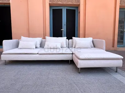 Ikea Sodhremn L Shape Sofa Beige Excellent Condition like new Condition