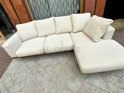 West Elm L Shape Sofa Beige Excellent Condition like new Condition