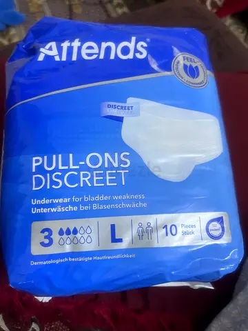 Brand new Attends Pull-Ons Discreet L (10 pieces) - Free