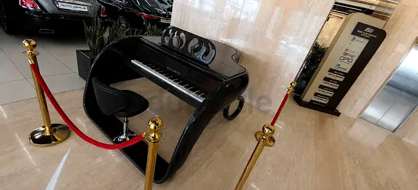 CHLORIS Car Design Grand Piano – Glossy Black