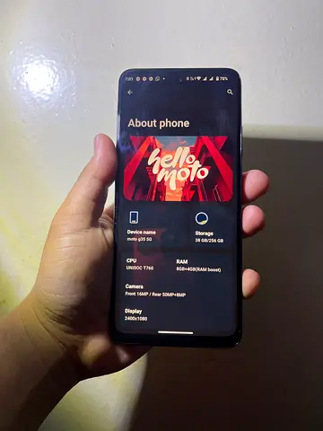 Moto g35 5G- 256GB 8Gb+4Gb Ram, brand new just bought yesterday