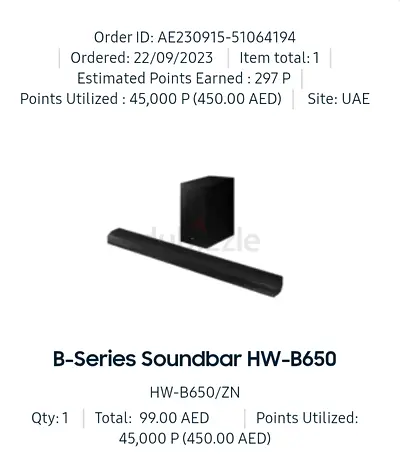 Samsung HW-B650 3.1ch Soundbar with Wireless Subwoofer - B-Series