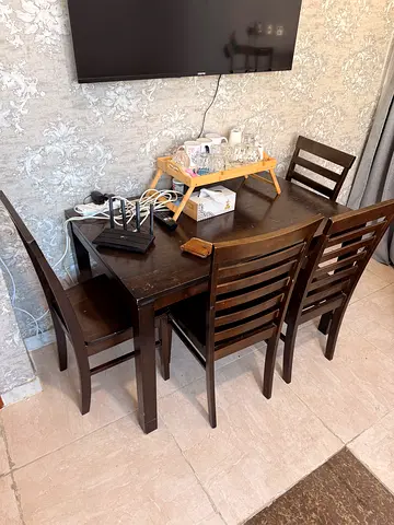 Home dining table with chairs