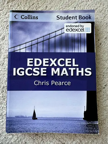 Edexcel IGCSE Maths Student Book by Chris Pearce (Collins) - Includes Answers