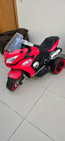 Red Electric Ride-On Bike for Kids — Working, Good Condition