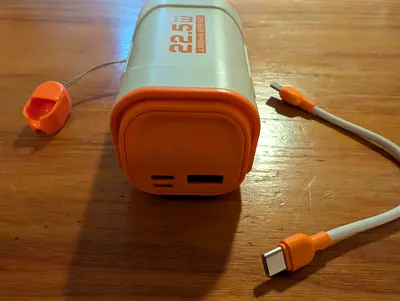 Portable 22.5W Power Bank with USB-C Cable (Used)