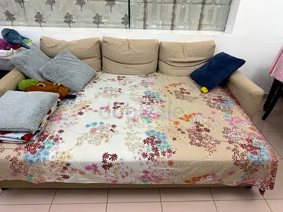 IKEA sofa cum bed with ample storage