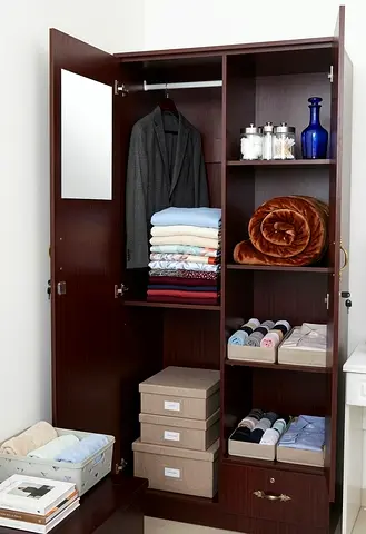 2 Wooden wardrobe