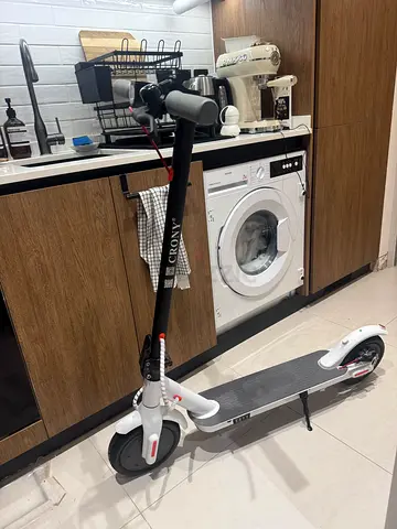 White crony Foldable Electric Scooter — Light Commute/Adult Model