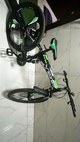 Used 26 Mountain Bike — Black/Green, Good Condition