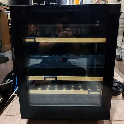 Liebherr latest model push to open dual zone temperature built-in wine fridge