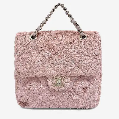 Authentic Chanel Pink Sequins backpack