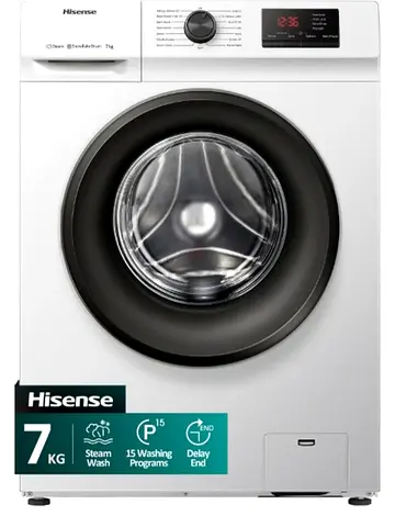 Hisense 7kg Front Load Washing Machine with Steam Wash