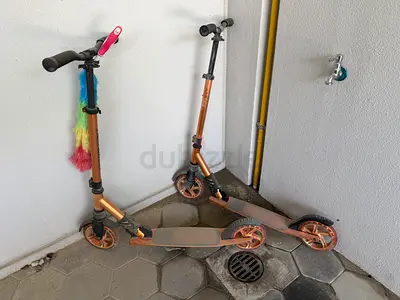 Two foldable kick scooters - used, good condition