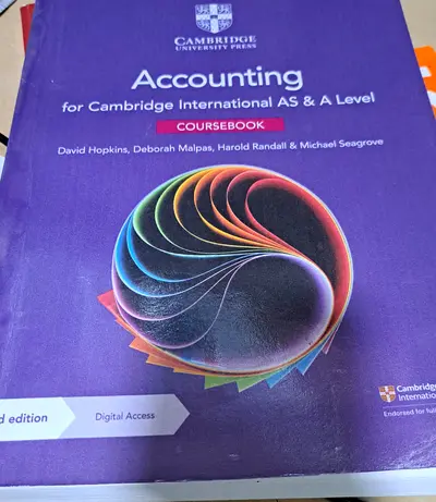Accounting for Cambridge International AS  A Level - Coursebook (Cambridge University Press)