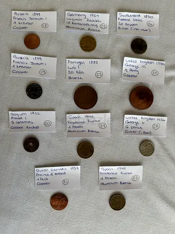 18th - 20th Century European Coins