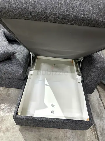 Ikea esklistuna Grey fabric sofa with bed